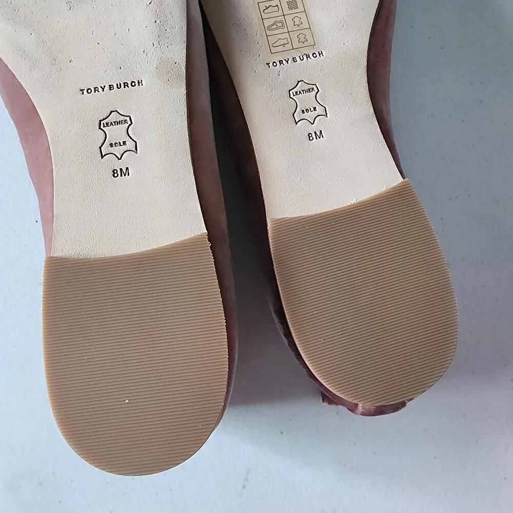 Tory Burch Velvet Ballet Flats "EUC" - Picture 13 of 16